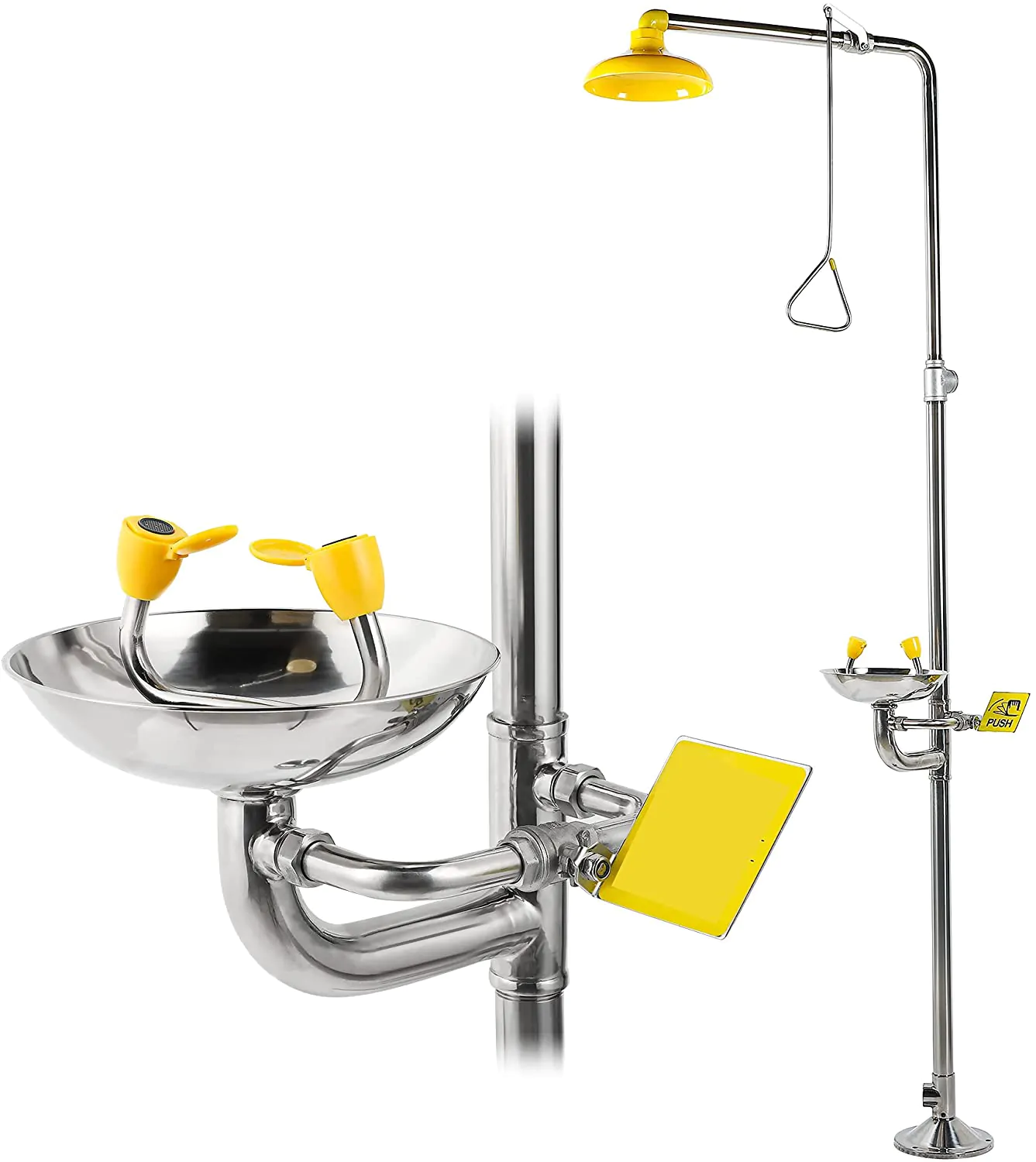 وحدة غسيل وتنظيف الجسم والعين للطوارئ